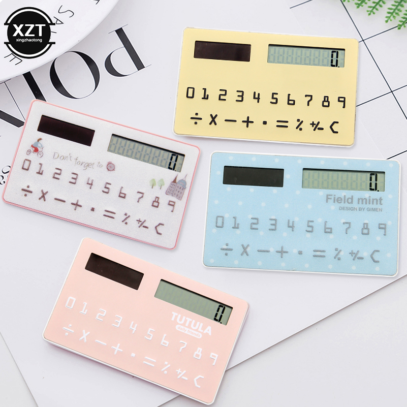 Scientific Calculator For Secondary School - ポータブルカード計算機ミニソーラー電卓学生学用品ソーラーカード計算機