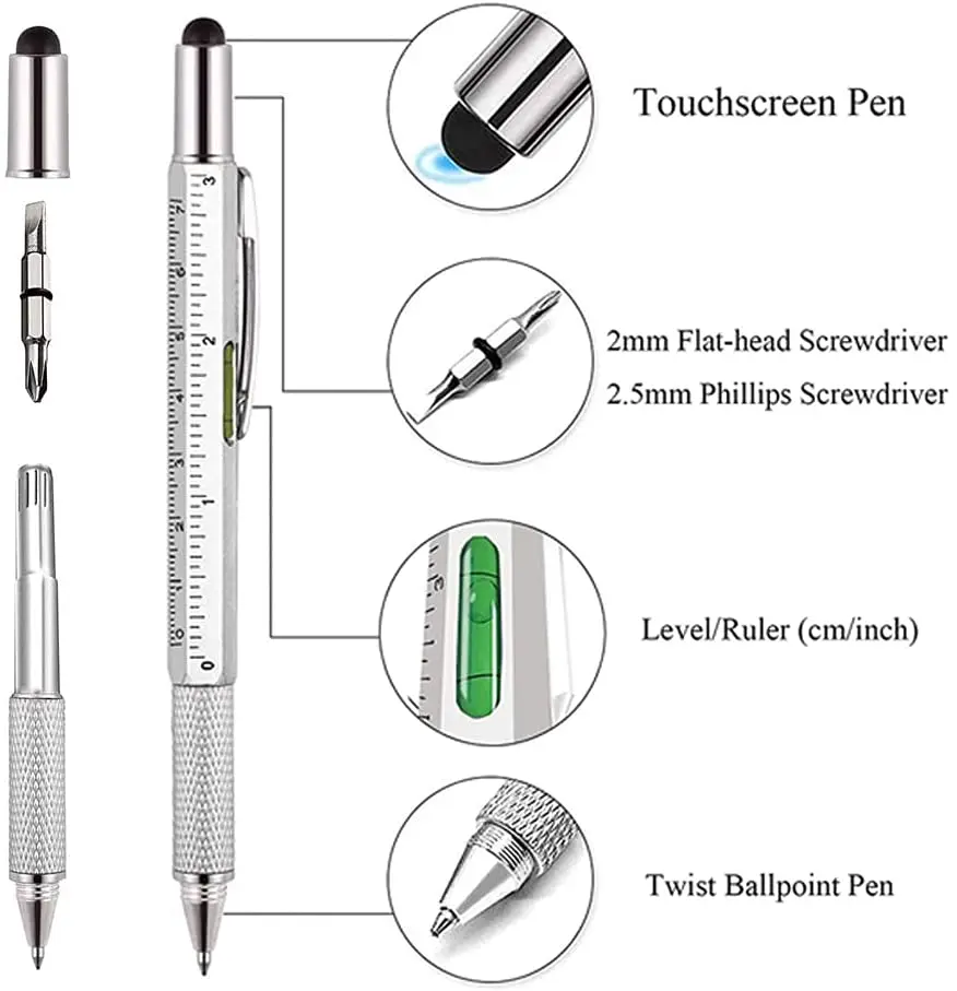 7 in 1 多機能ペン タッチスクリーンスタイラス 静電容 - Writing Tools のレビューと価格