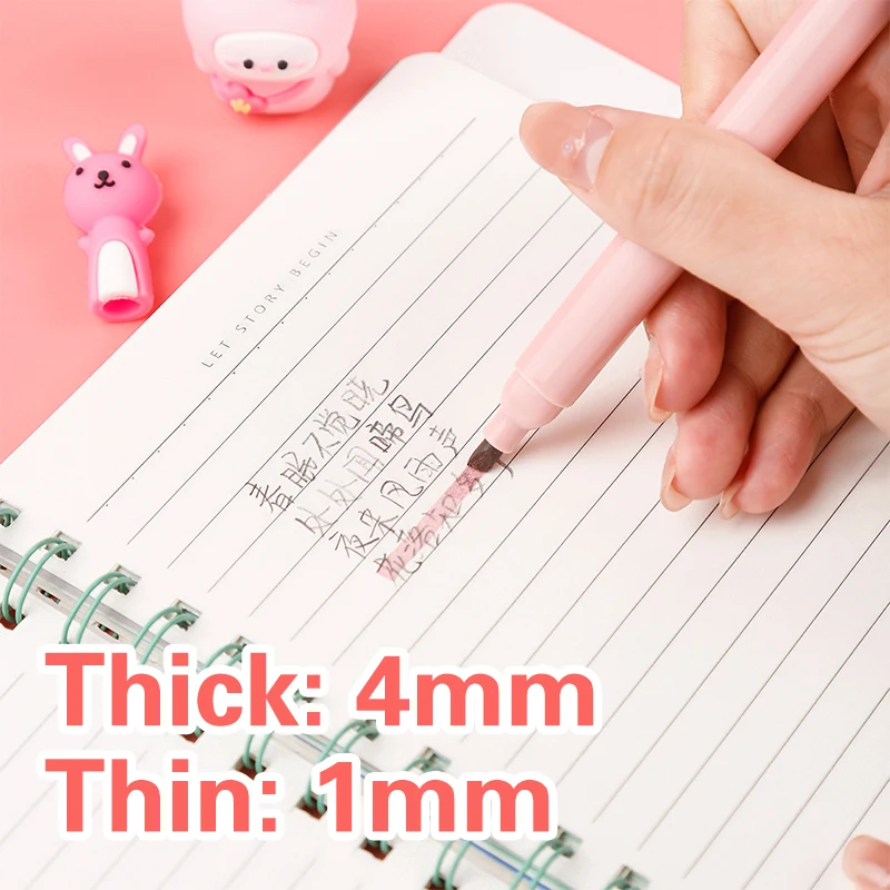 6 ピース/パックかわいい猫の爪パステルカラー蛍光ペン描画ア - Pastel Highlighter Set Double Ended のレビューと価格