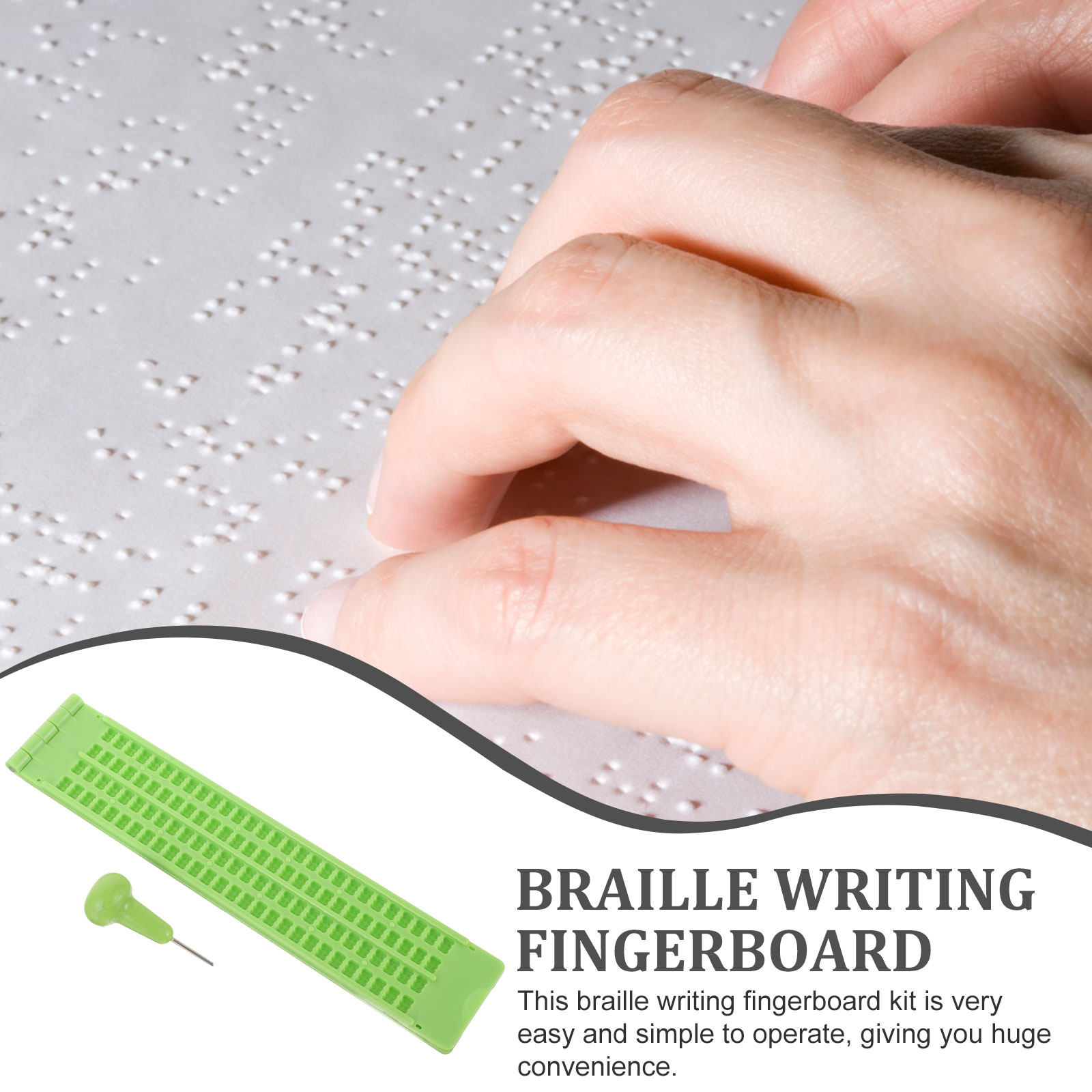 1. 視覚障碍者向けの軽量ブライユ指板キット。プラスチック製 - Writing Tools のレビューと価格