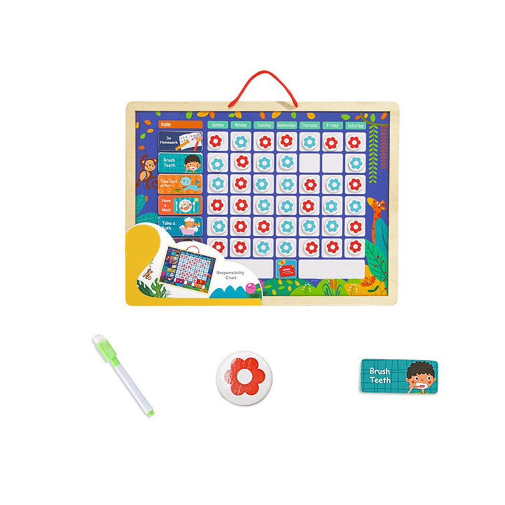 子供向けの教育用磁石式責任表、良好な行動記録ボード、幼児の自 - Kids Magnetic Reward Chart Board のレビューと価格