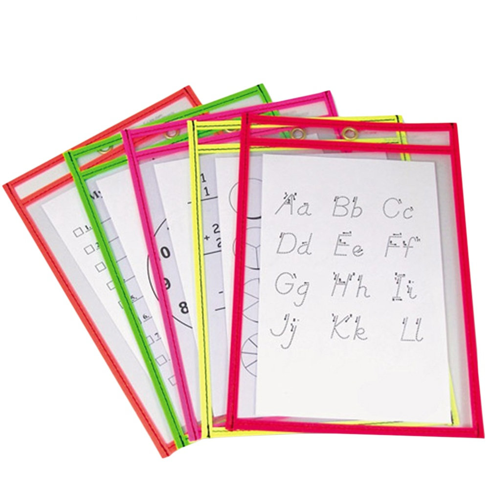 10個入り、透明なPVC製で、水に強く、繰り返し使える、書き - Writing Tools のレビューと価格